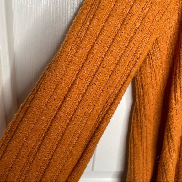 Maeve Rafela Hacci Surplice Top in Gold Bohemian Comfy Cozy Oversized XS - Picture 10 of 14